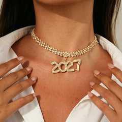 2027 Rhinestone Necklace
