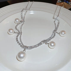 Audrey Pearl Drop Necklace