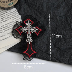 Crimson Chapel Cross Clips