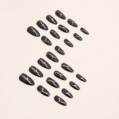 Crimson Kintsugi Press-On Nails