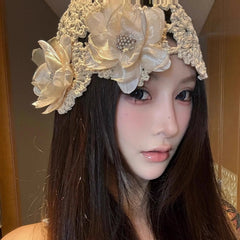 Ivory Petal Dream Headwrap