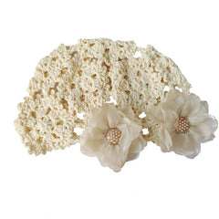 Ivory Petal Dream Headwrap