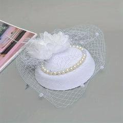 Midnight Rose Birdcage Fascinator