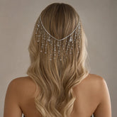 Moonlit Crystal Hair Veil