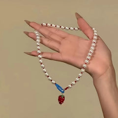 Pearl Butterfly Reverie Choker
