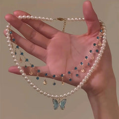 Pearl Butterfly Reverie Choker