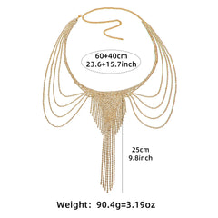 Rhinestone Fringe Body Set