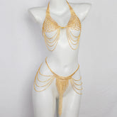 Rhinestone Fringe Body Set