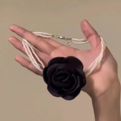 Vintage Rose Pearl Chain