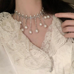 Vintage Royal Rhinestone Necklace