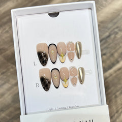 Yake Starburst Press-On Nails