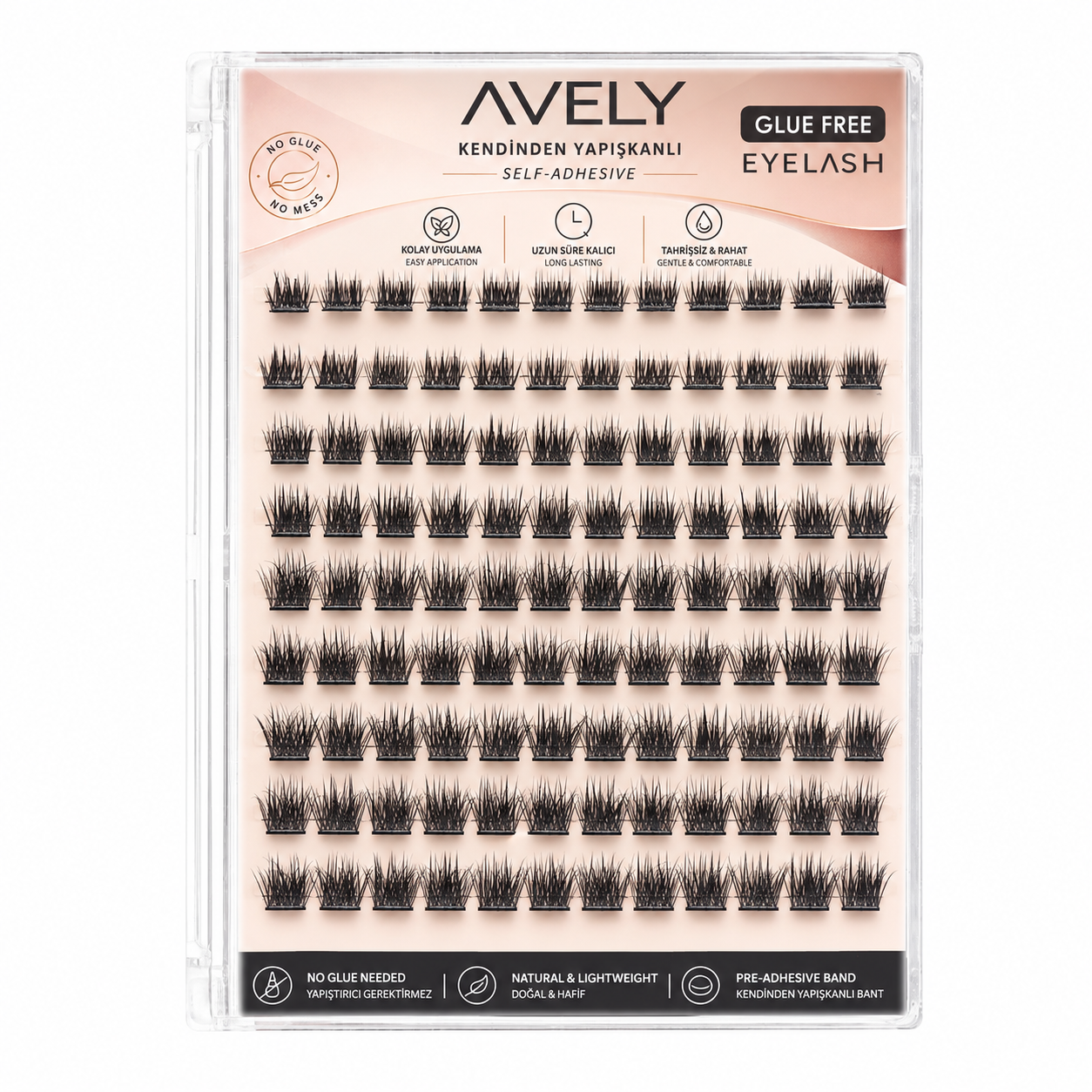 Avely 99PC Pre-Glued Cluster Lashes