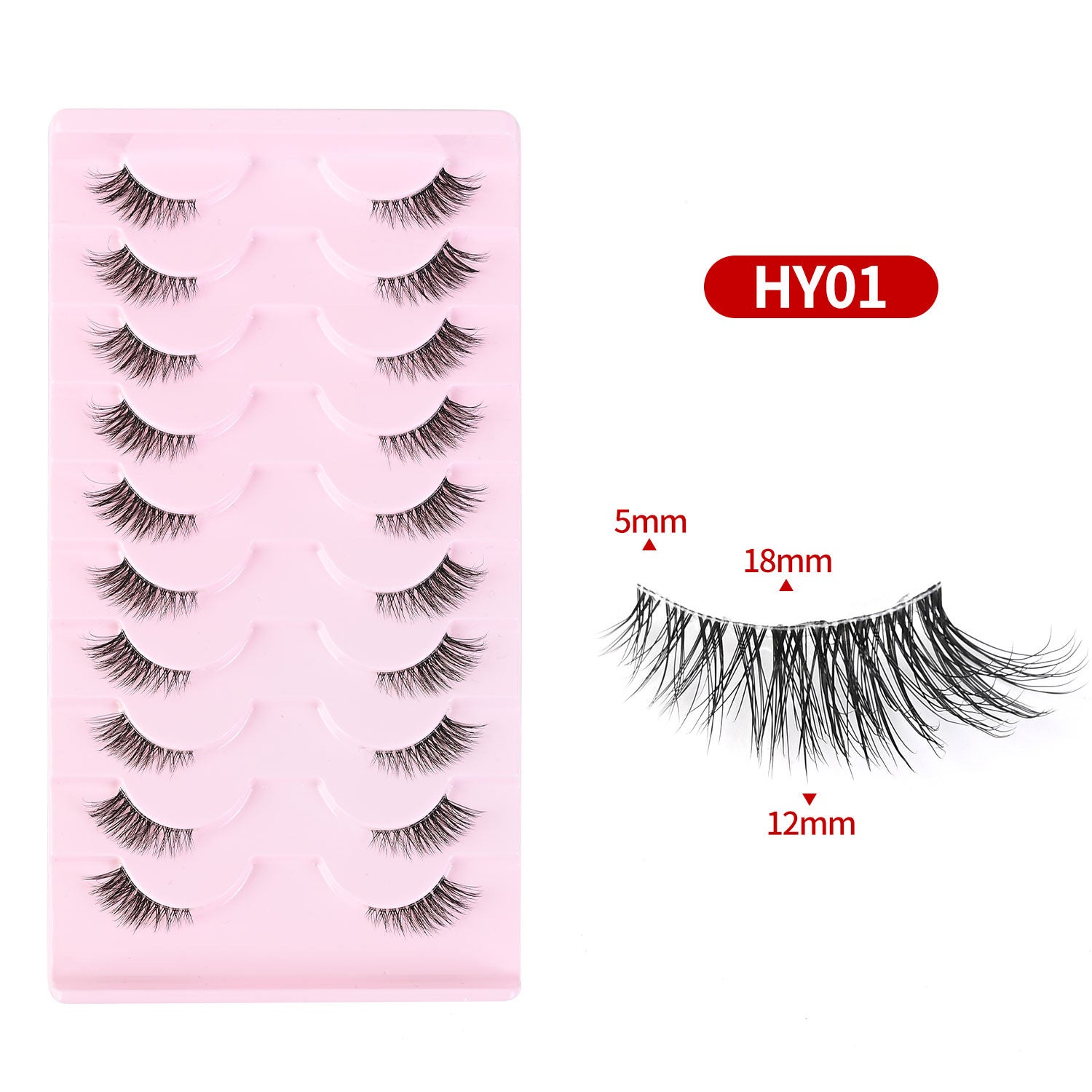 Sienna Half Cat-Eye Lashes – 10 Pairs