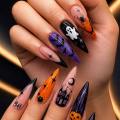 Midnight Haunt Halloween Press-On Nails