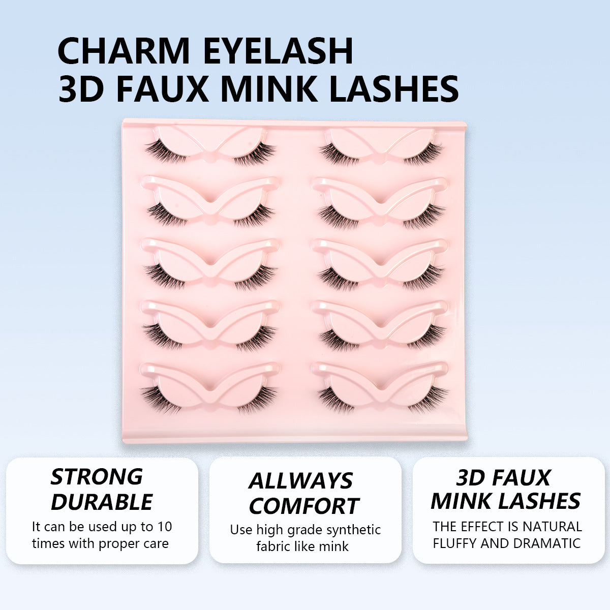 Sienna Half Cat-Eye Lashes – 10 Pairs