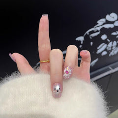 Aurora Ghost Halloween Press-On Nails