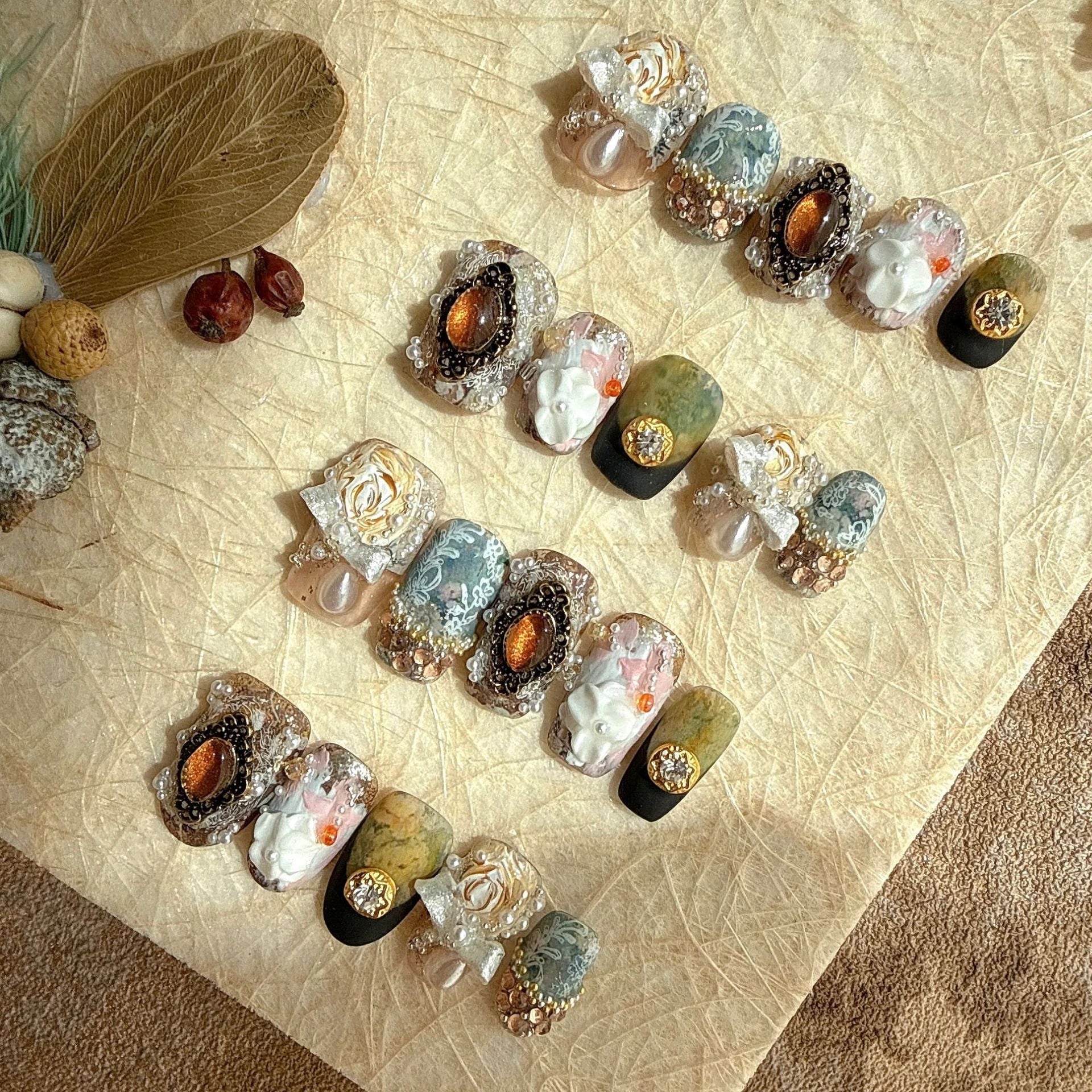 Baroque Bloom  Press-On Nails