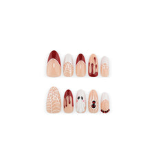 Bloody Ghost 3D Spider Press-On Nails