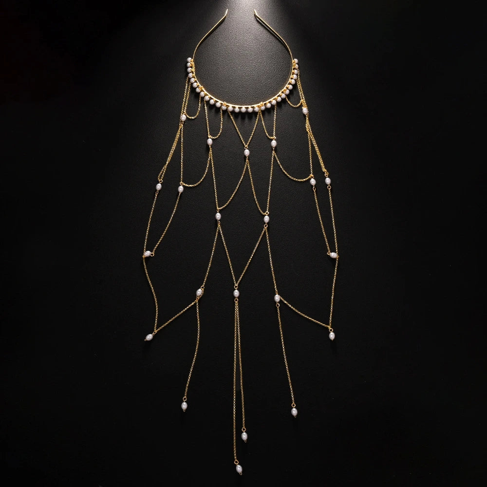Bohemian Pearl Goddess Crown