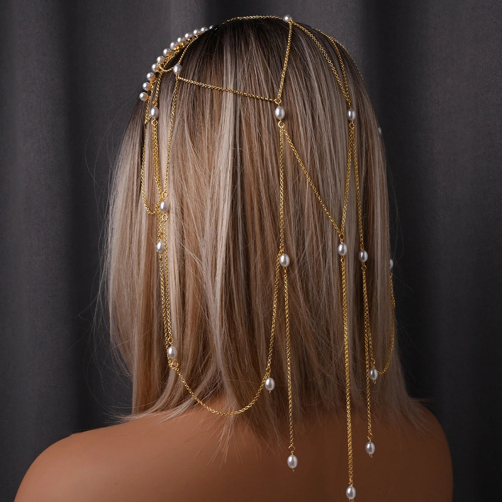 Bohemian Pearl Goddess Crown