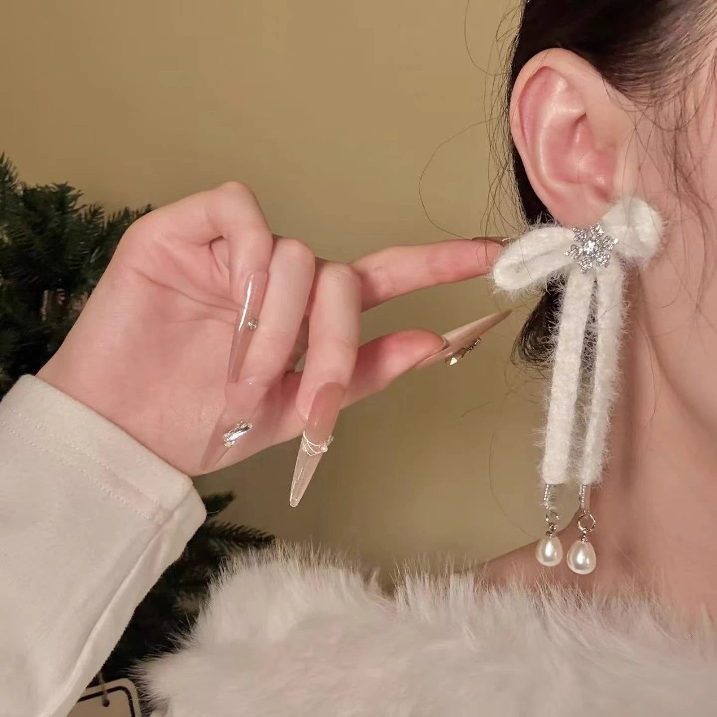 Cloudy Pearl Earrings