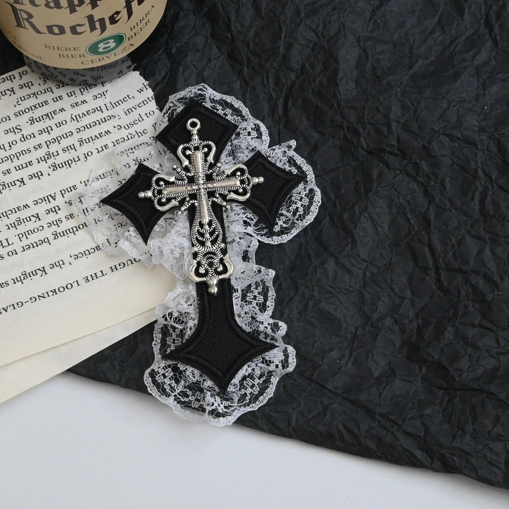 Crimson Chapel Cross Clips
