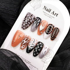 Cyberpunk Liquid Metal Press-On Nails