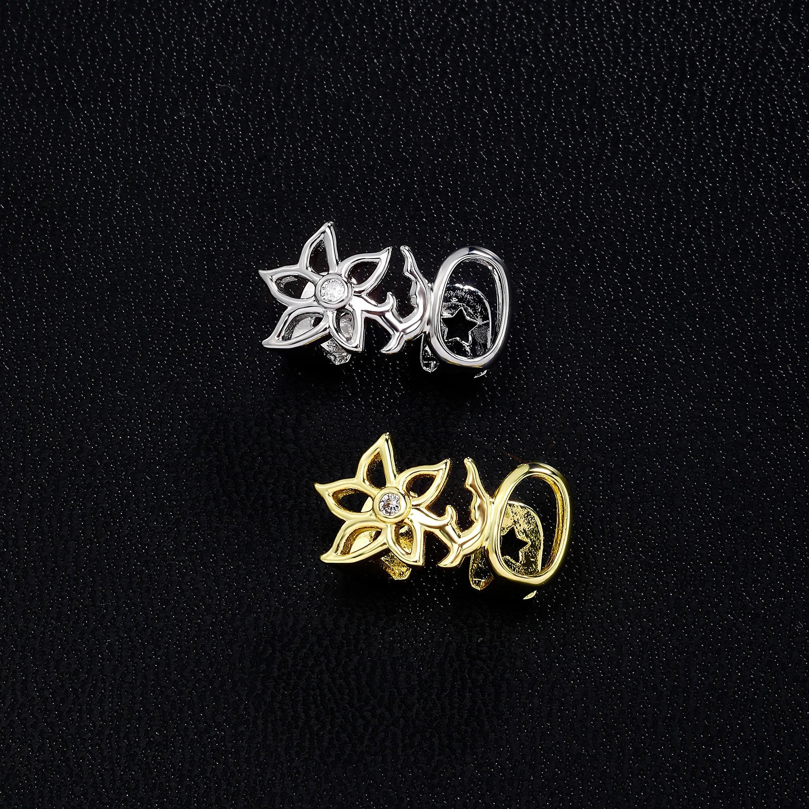 Floral Muse Gold Teeth Grillz