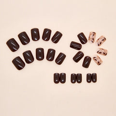 French Vintage Short Press-On Nails