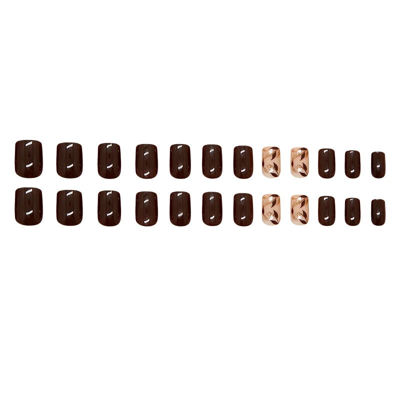 French Vintage Short Press-On Nails