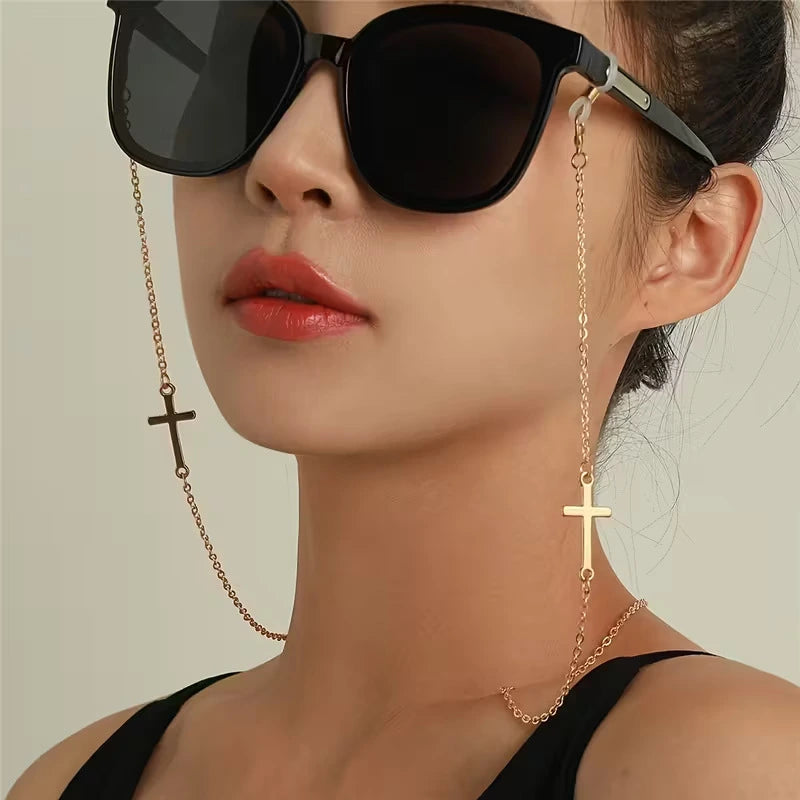 Metallic Style Glasses Chain
