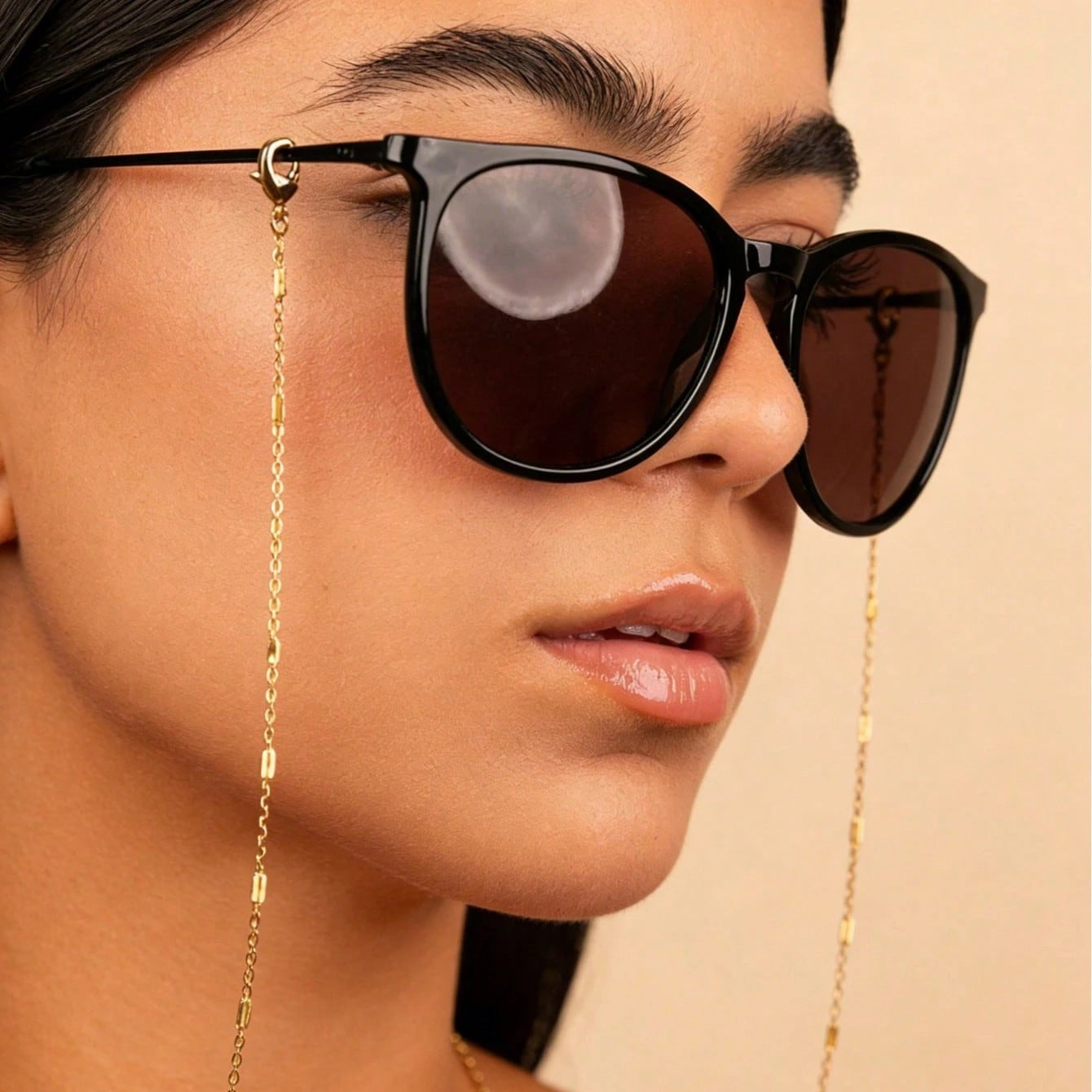 Metallic Style Glasses Chain