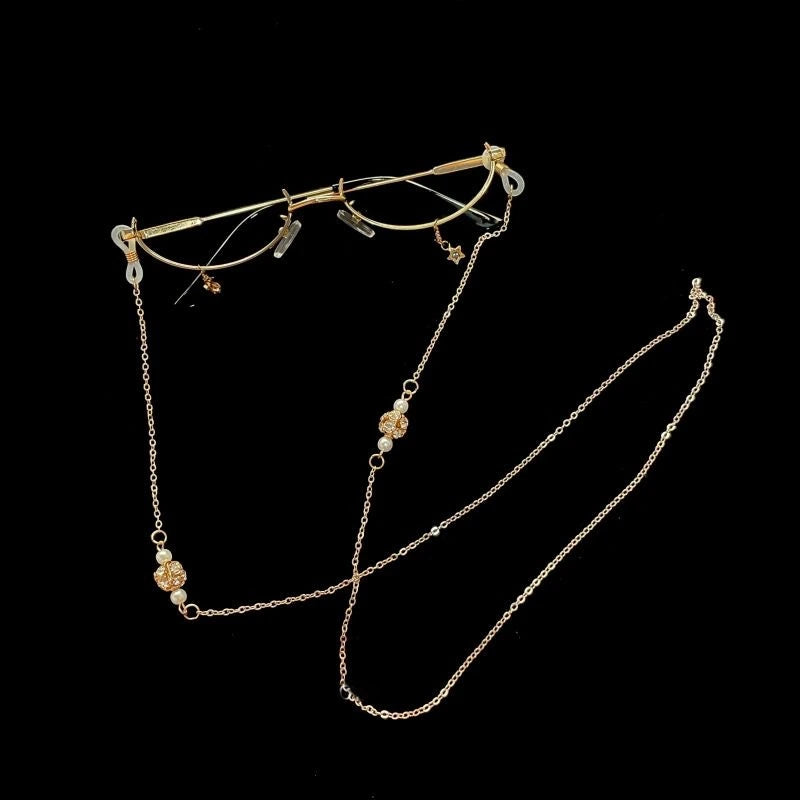 Metallic Style Glasses Chain