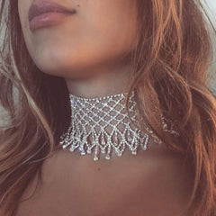 Luxury Crystal Tassel Necklace