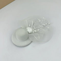 Dusty Rose Pearl Fascinator