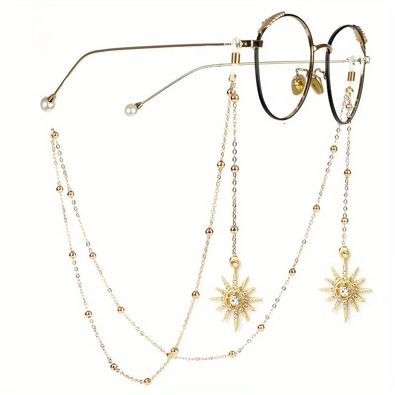 Starry Sky Tassels Glasses Chain