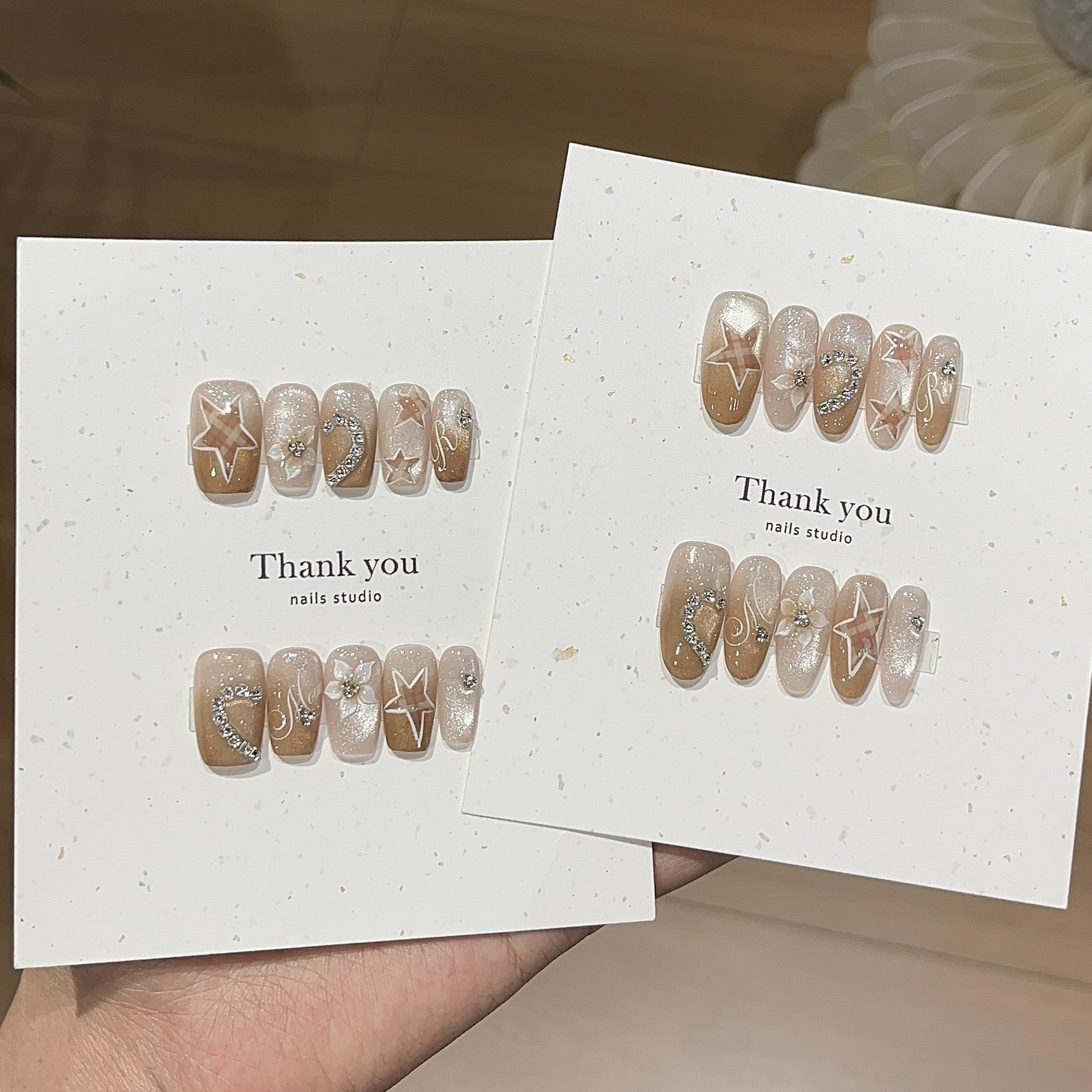 Champagne Moonlight Press-On Nails
