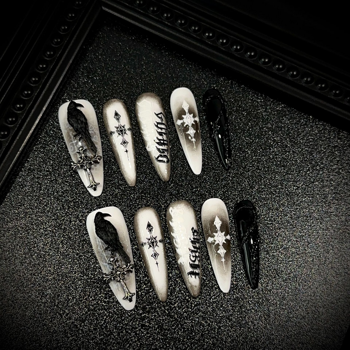 Dark Angel Gothic  Press-On Nails