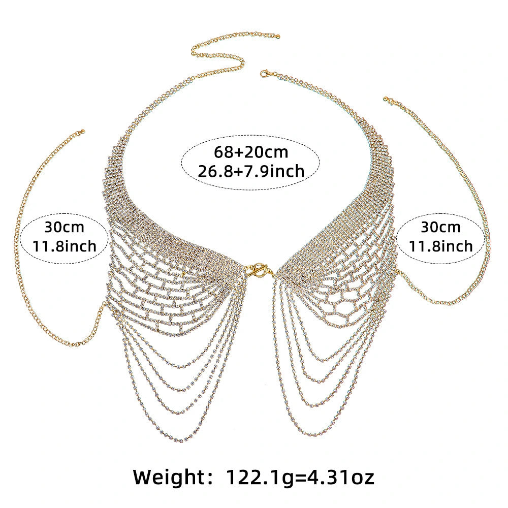 Rhinestone Fringe Body Set