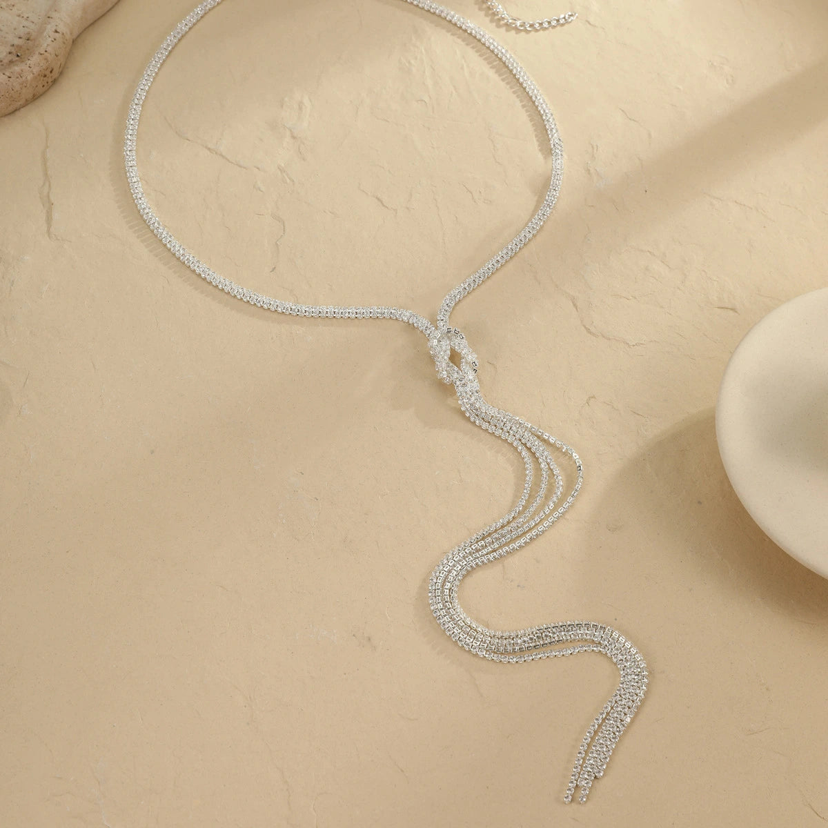 Silver Cascade Body Chain