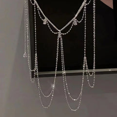 Silver Stardust Body Necklace