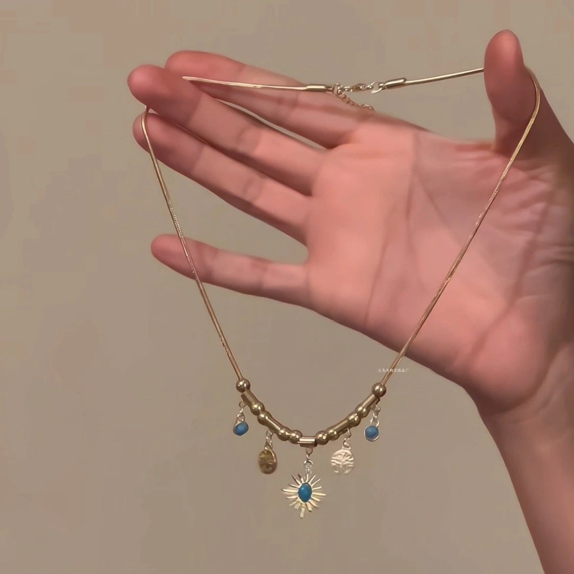 Silver Petal Teardrop Necklace