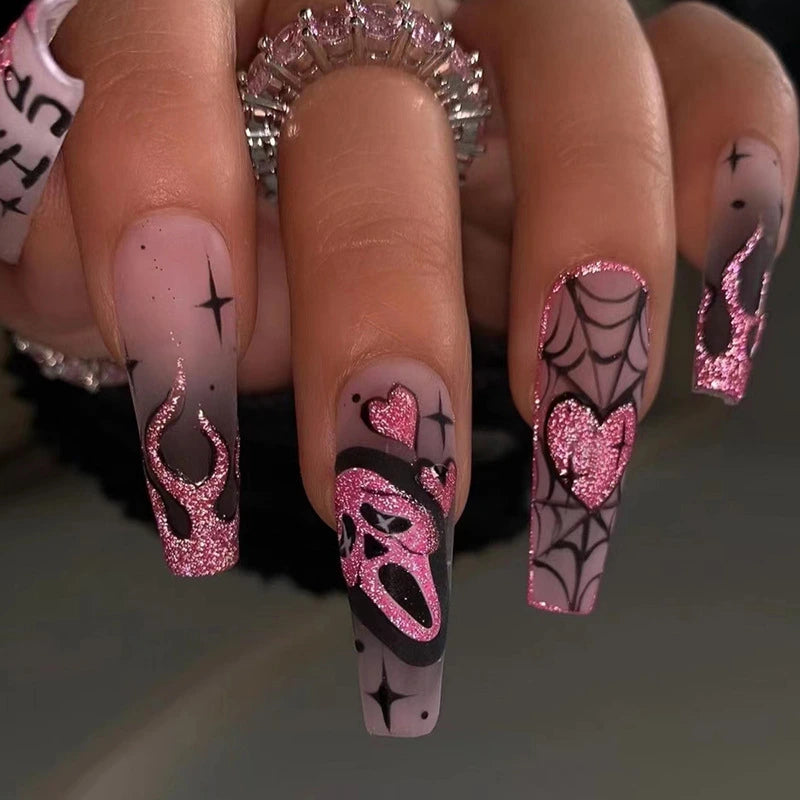 Spooky Sweetheart Press-On Nails