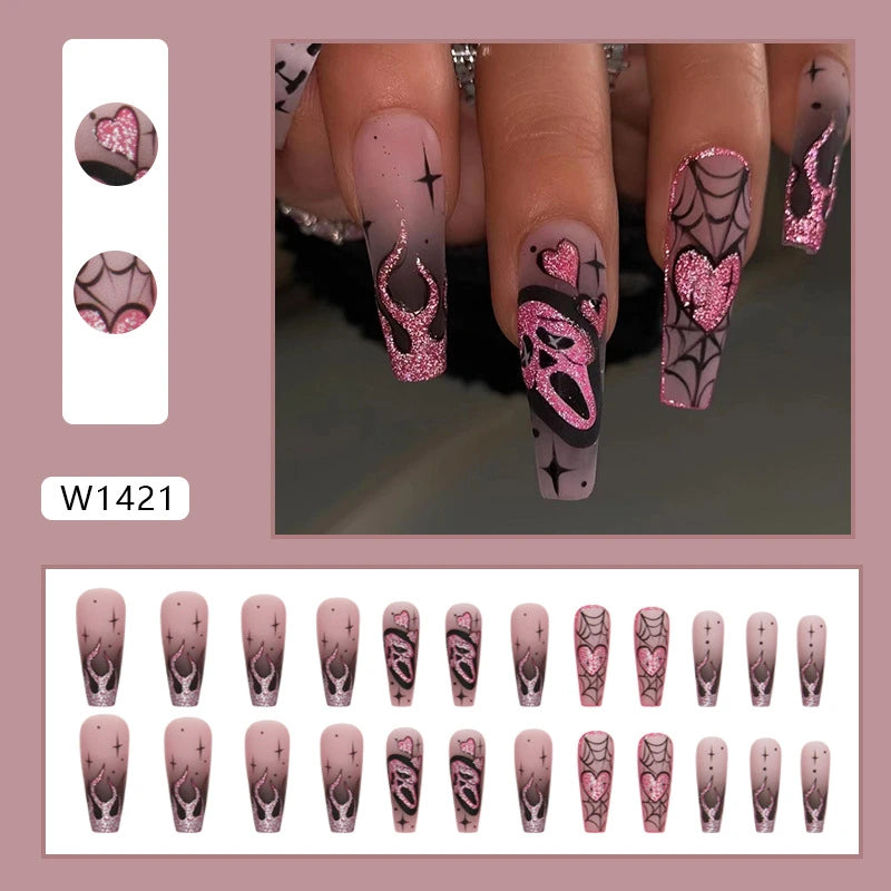 Spooky Sweetheart Press-On Nails