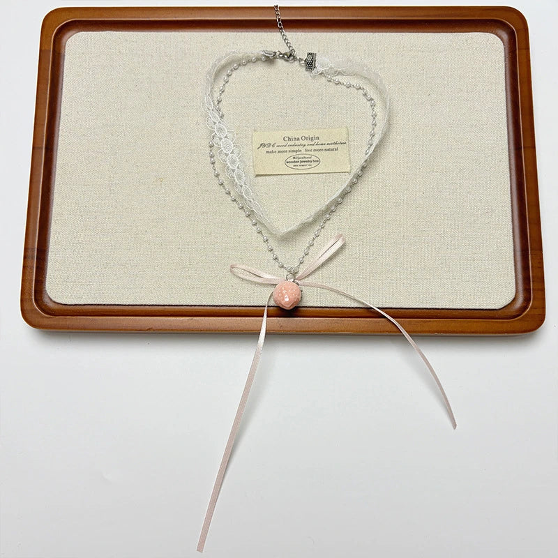 Strawberry Kiss Lace Choker