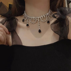 Vintage Royal Rhinestone Necklace