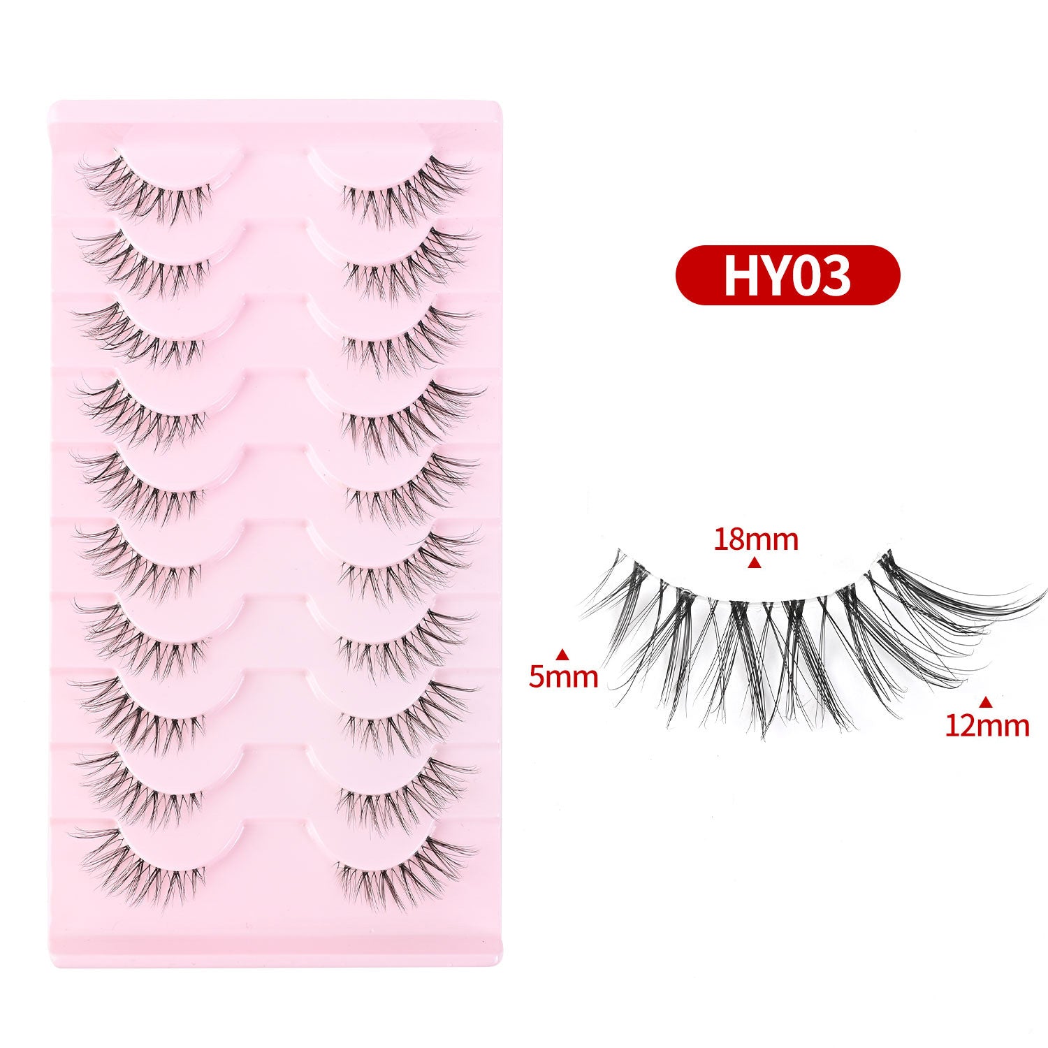 Sienna Half Cat-Eye Lashes – 10 Pairs