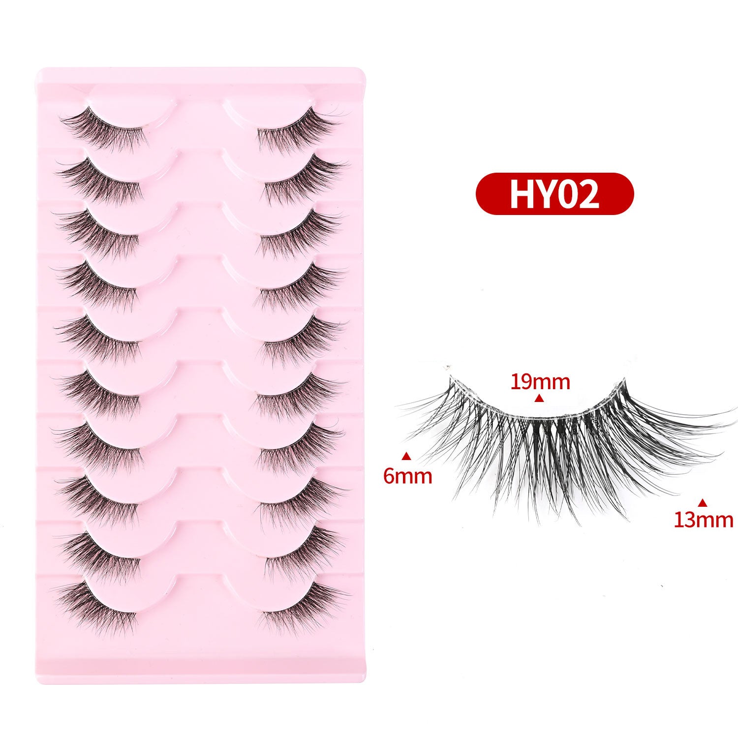 Sienna Half Cat-Eye Lashes – 10 Pairs