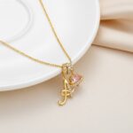 Pink Promise Initial Necklace - Image 2