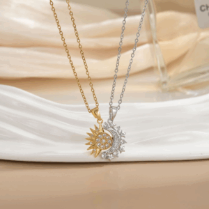 Celestial Sun & Moon Necklace Set (1)